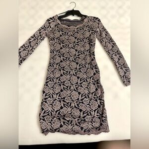 Formal long sleeve fitted dress